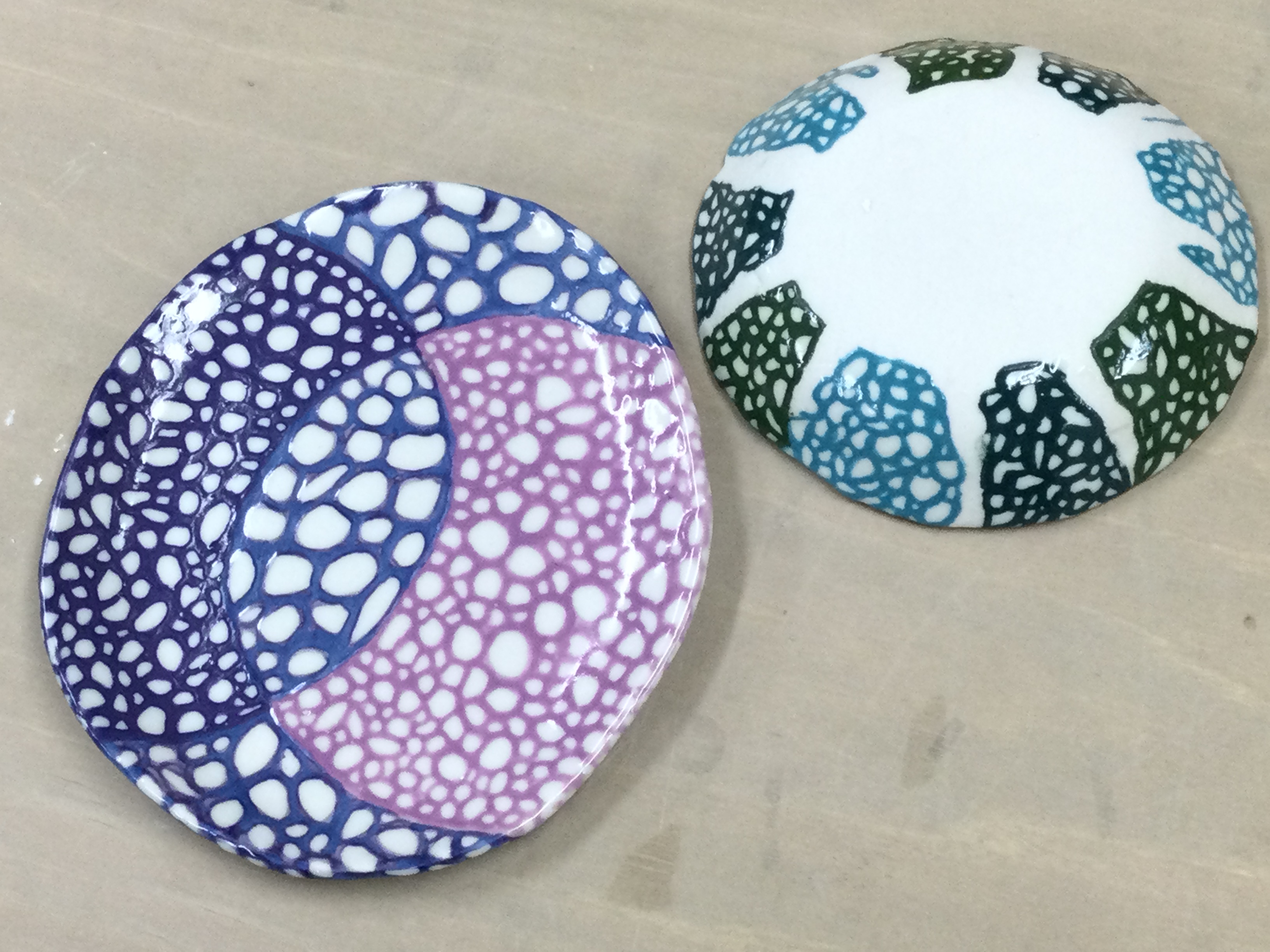 窯出しです(陶芸作品)
