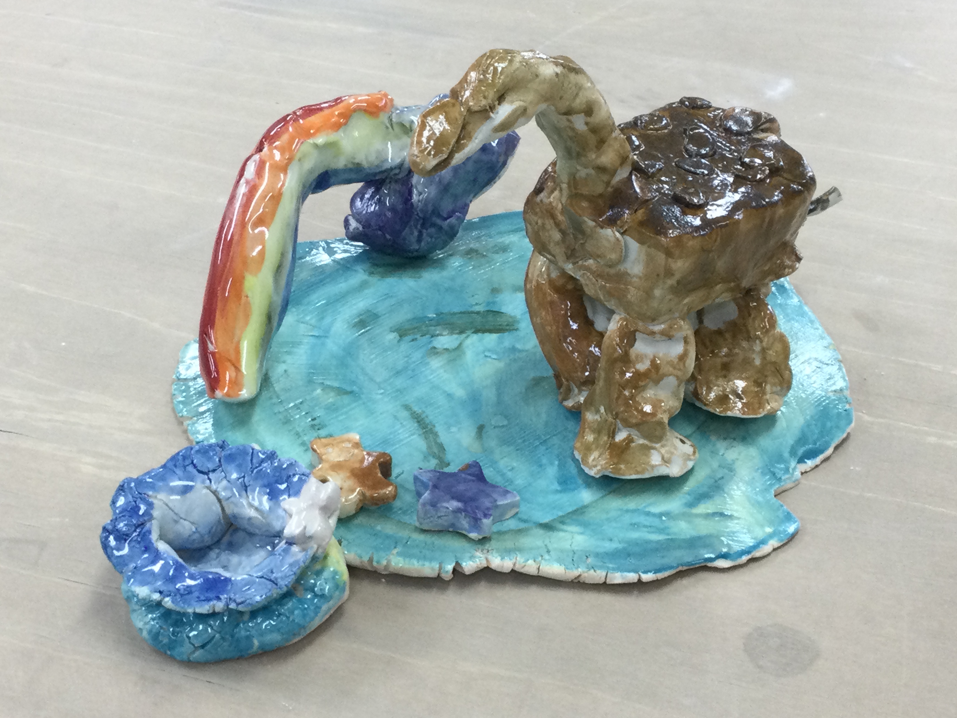 窯出しです(陶芸作品)