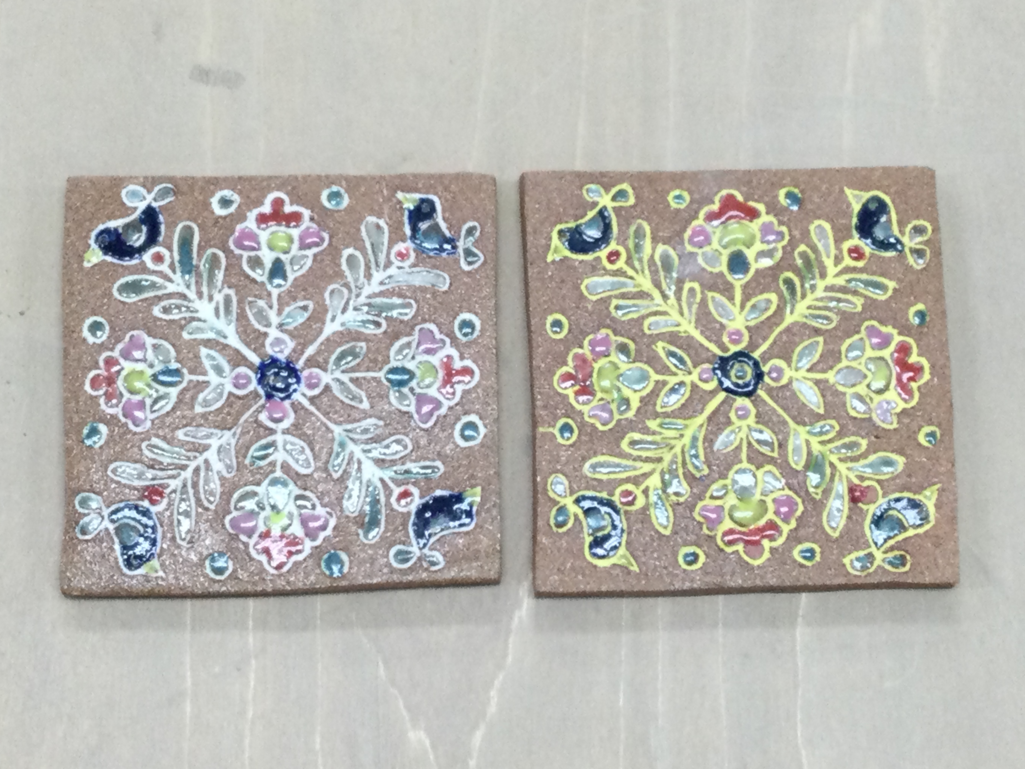 窯出しです(陶芸作品)